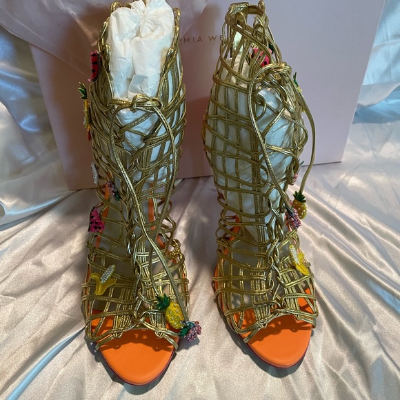 *BRAND NEW IN BOX* Sophia Webster Delphine Fruit Salad size 44 brand new - Picture 4 of 11